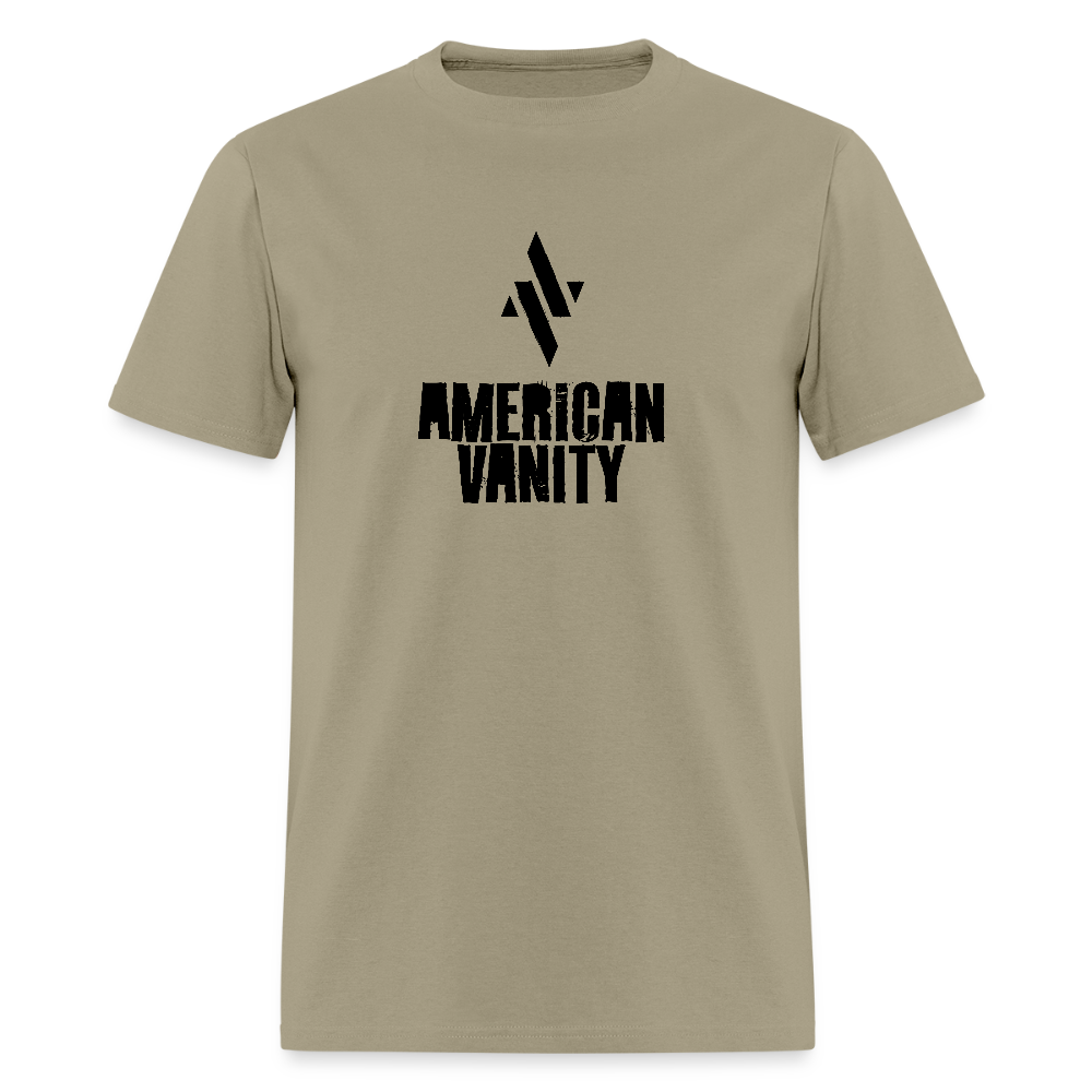 American Vanity Tee - Grey/Khaki - khaki