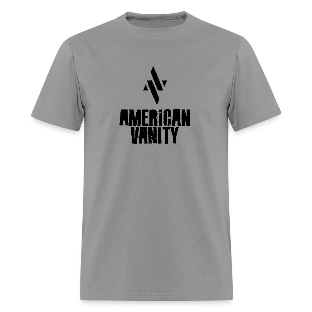 American Vanity Tee - Grey/Khaki - rock